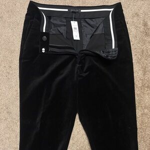 Ann Taylor Black Velvet Ankle Pants